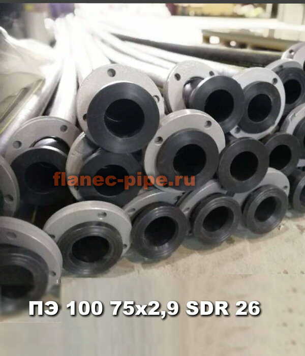 Труба ПЭ 100 75x2,9 мм SDR 26 в Тюмени