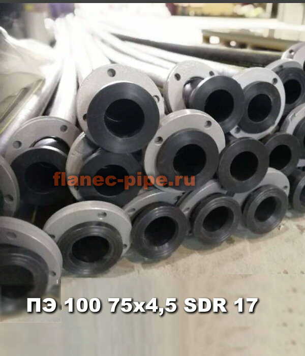 Труба ПЭ 100 75x4,5 мм SDR 17 в Тюмени