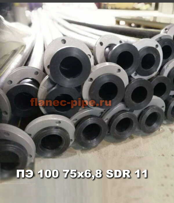 Труба ПЭ 100 75x6,8 мм SDR 9 в Тюмени